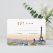 UAWG Wedding Insert Paris France Destination Invit Einladung (Stehend Vorderseite)