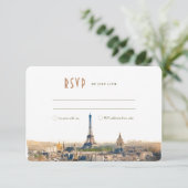 UAWG Wedding Insert Paris France Destination Invit Einladung (Stehend Vorderseite)