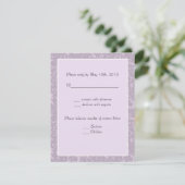 UAwg Wedding Notes RSVP Karte (Stehend Vorderseite)