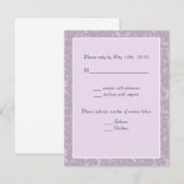 UAwg Wedding Notes RSVP Karte (Vorne/Hinten)