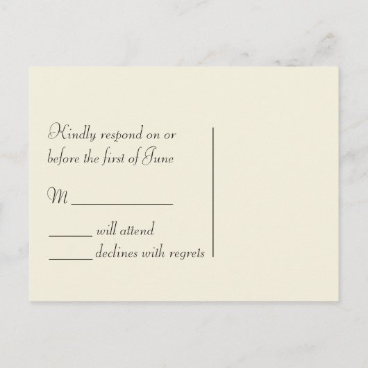 UAWG Wedding Orange Citrus Postkarten (Rückseite)