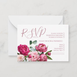 UAWG Wedding Peony Card Mitteilungskarte