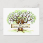 UAWG Wedding Postcard - Die Liebe Tree Einladungspostkarte (Vorderseite)