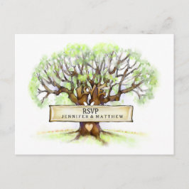 UAWG Wedding Postcard - Die Liebe Tree Einladungspostkarte