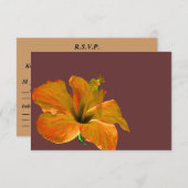 UAwg Wedding Reply Card Herbstfarben RSVP Karte (Vorne/Hinten)