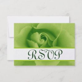 UAwg Wedding Response Card Kleine Green Rose RSVP Karte