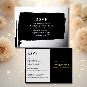 UAWG Wedding Response Card Moderne Eleganz Folien Feiertagspostkarte