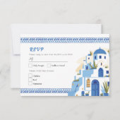 UAWG Wedding Santorini Griechenland Griechenland A Einladung (Vorderseite)