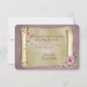 UAWG Wedding Scroll RSVP Karte (Vorderseite)