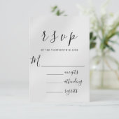 UAWG Wedding Silver Gray Paper Lila Violet Glam RSVP Karte (Stehend Vorderseite)