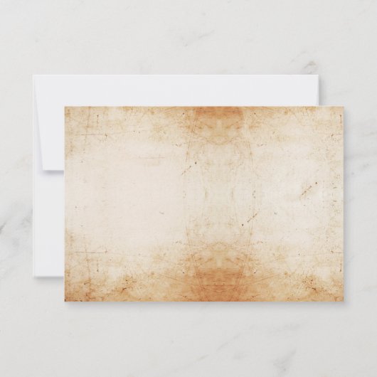 UAWG Wedding Skulls Skull Rose Rustikale Karten (Rückseite)