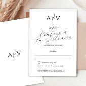 UAwg Wedding Spanish Nuestra Boda Reserva la Fecha RSVP Karte