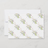 UAWG Wedding Spring Wildblumen Daisy Einladung (Rückseite)