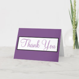 UAWG Wedding Violet Lila Monogram Dankeskarte