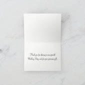 UAWG Wedding Violet Lila Monogram Dankeskarte (Innenseite)