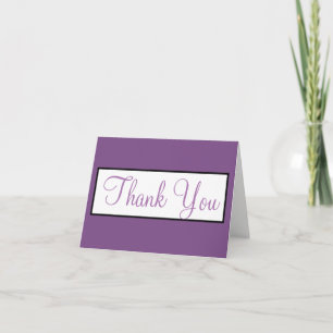 UAWG Wedding Violet Lila Monogram Dankeskarte