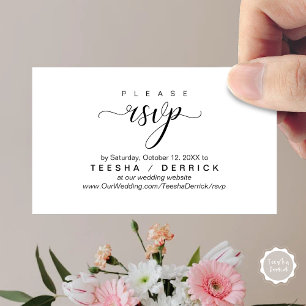 UAWG Wedding Website Erinnerung, Moderne Klasse Begleitkarte