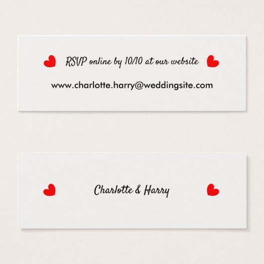 UAWG Wedding Website Personalisiert (Vorne & Hinten)