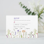 UAWG Wedding Wildblume Floral Ditsy Einladung (Stehend Vorderseite)