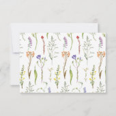 UAWG Wedding Wildblume Floral Ditsy Einladung (Rückseite)
