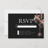 UAWG | Winterrosa und Onyx Baubles Einladung (Vorderseite)