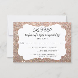 UAWG Your Day Glitzer Fab Rose Gold RSVP Karte