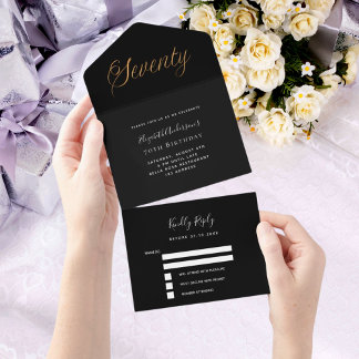 uAwg zum 70. Geburtstag All In One Einladung