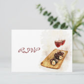 UAwg zum Abendessen RSVP Karte (Stehend Vorderseite)