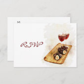 UAwg zum Abendessen RSVP Karte (Vorne/Hinten)