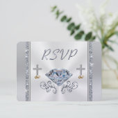 UAWG zum christlichen 60. Jubiläum mit Menüauswahl Einladung (Stehend Vorderseite)