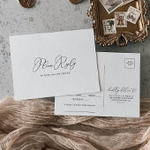 UAwg zum Minimalistischen Menü mit klassischem Chi Postkarte