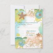 UAwg zum Thema Hochzeit am Strand RSVP Karte (Rückseite)