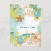 UAwg zum Thema Hochzeit am Strand RSVP Karte (Vorne/Hinten)