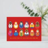 UAwg zum Thema Kultur und Diversity RSVP Karte (Stehend Vorderseite)