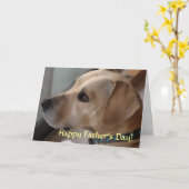 UB- Cute Pup Father's Day Card Karte (Gelbe Blume)