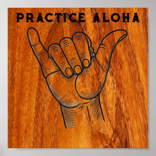 Übe Aloha Poster (Vorne)