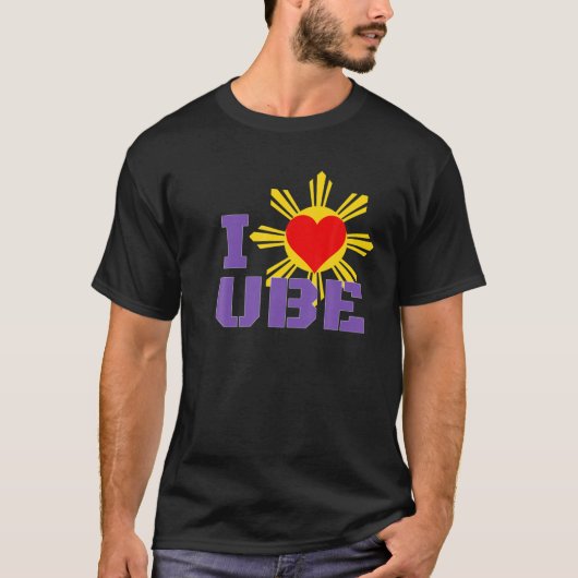 Ube Bae I Liebe Your Wway Philippines Filipino Foo T-Shirt (Vorderseite)