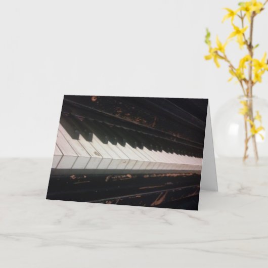 "Übe deinen Pianer!" Geburtskarte Karte (Gelbe Blume)