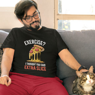 Übe Extra Scheibe Pizza Lustiger Falsch Gehörter T T-Shirt