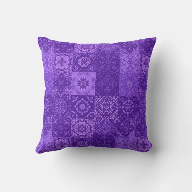 Ube Halaya Violett Kissen (Rückseite)