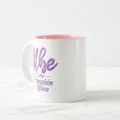 Ube (Lila Yam) ist mein Pumpkin Spice Two-Tone Cof Zweifarbige Tasse (Vorderseite Links)