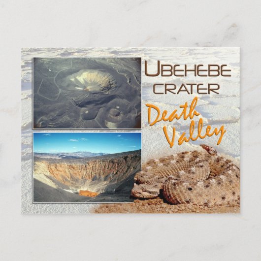 Ubehebe Krater, Death Valley National Park, CA Postkarte (Vorderseite)