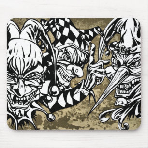 Übel, beängstigende Clowns Mousepad