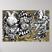 Übel, Beängstigende Clowns Poster (Vorne)