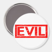 Übel Briefmarke Magnet (Vorderseite/Rückseite)