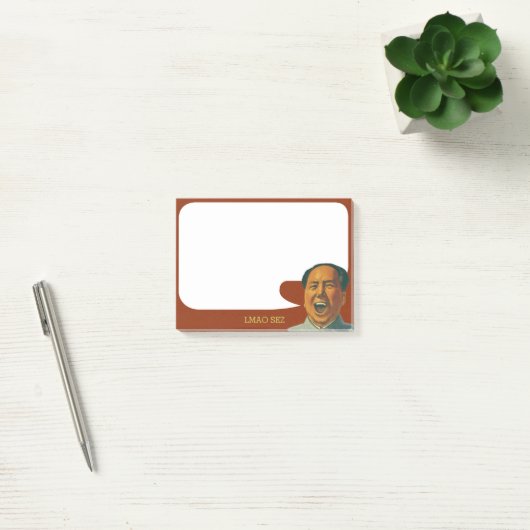 Übel, das Mao-Post-Itanmerkungen lacht Post-it Klebezettel (Büro)