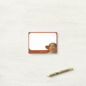 Übel, das Mao-Post-Itanmerkungen lacht Post-it Klebezettel (Auf Schreibtisch)