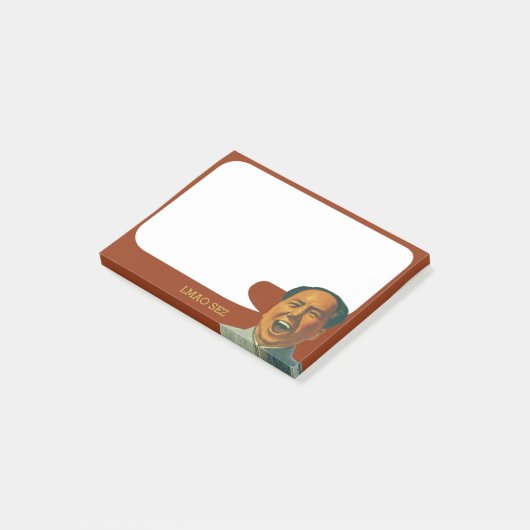 Übel, das Mao-Post-Itanmerkungen lacht Post-it Klebezettel (angewinkelt)