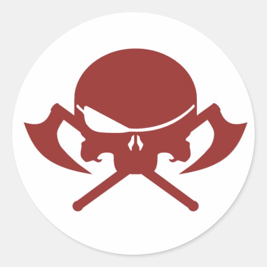 Übel I Runder Aufkleber (Vorderseite)