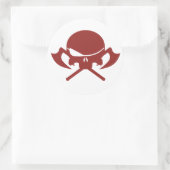 Übel I Runder Aufkleber (Tasche)